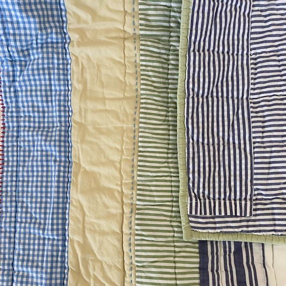 Quilted Multi colored baby Quilt - Picture 2 of 10